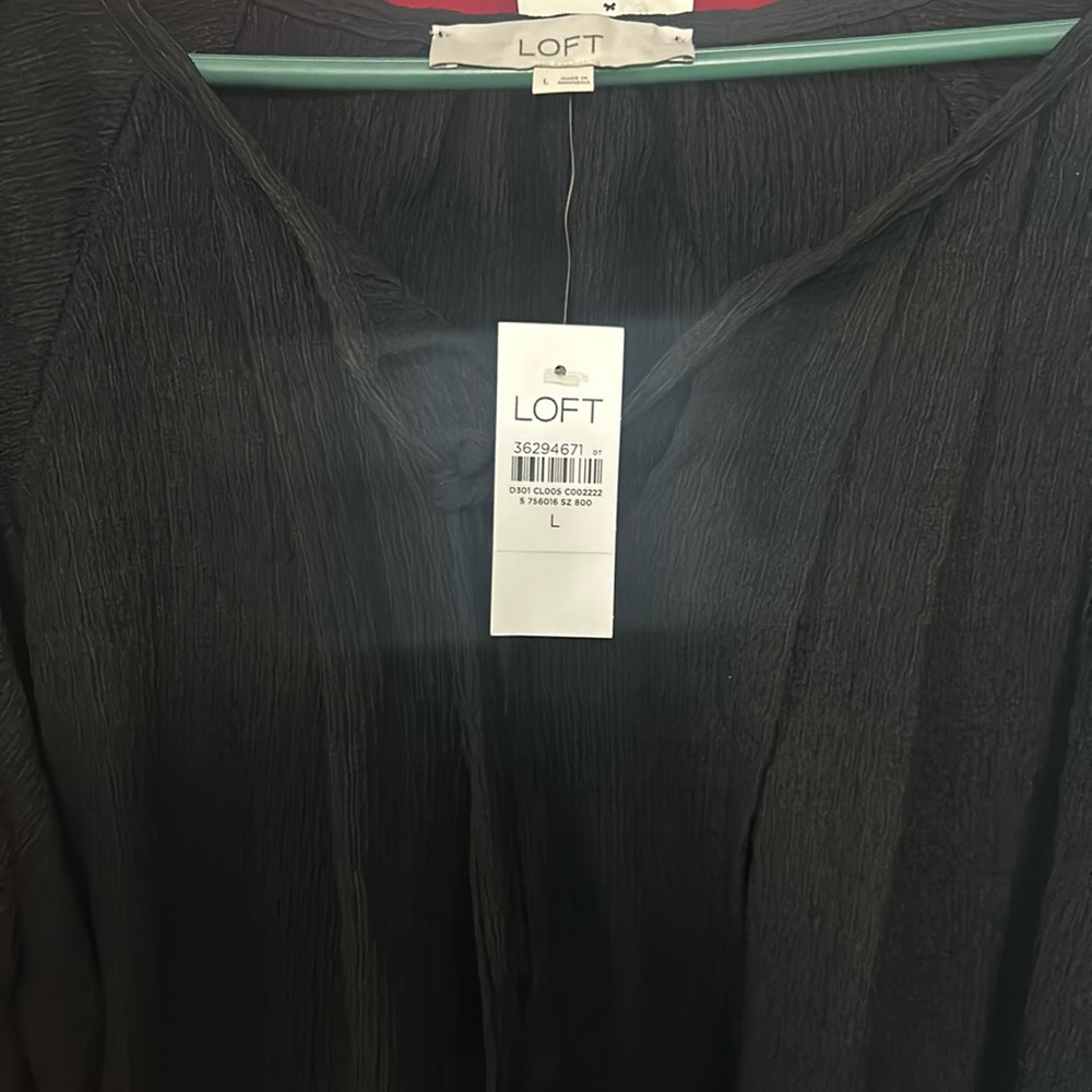LOFT Women's Elegant Black Blouse